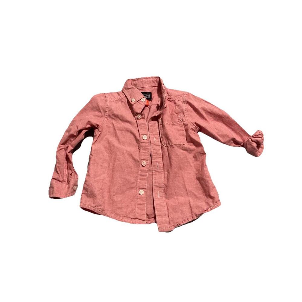 Children’s Place Red Chambray Button Up Size 2T